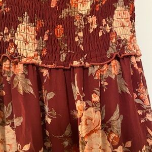 Autumn Burgundy Dress